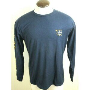 Vans Men's La Maison House of Vans LS T shirt Blue Yellow Size Medium NWT